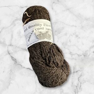 Dream come true farm natural black fleece wool skein 4.2 oz